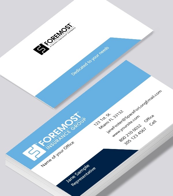  & Modern contemporary business card design - Foremost Professional 